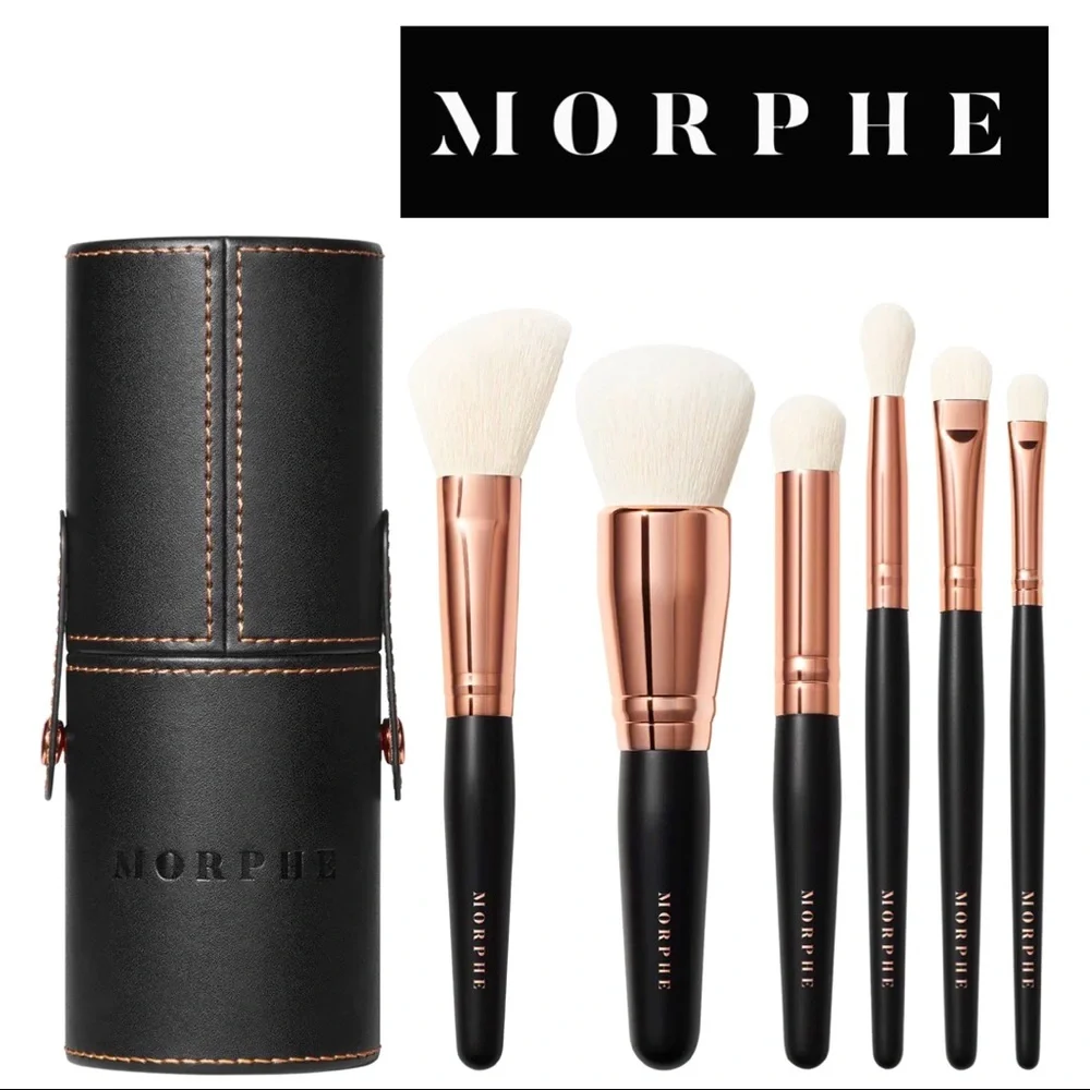 MORPHE: ROSÉ AWAY 6-PIECE TRAVEL BRUSH SET - Picture 1 of 8